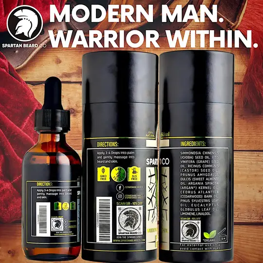 𝗦𝗣𝗔𝗥𝗧𝗔𝗡 𝗕𝗘𝗔𝗥𝗗™ Oil (80% OFF - Primeira Compra)