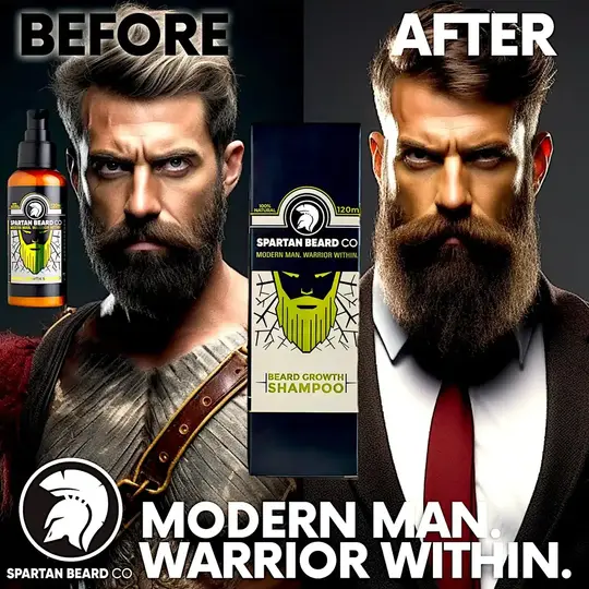 𝗦𝗣𝗔𝗥𝗧𝗔𝗡 𝗕𝗘𝗔𝗥𝗗™ Shampoo (80% OFF - Primeira Compra)